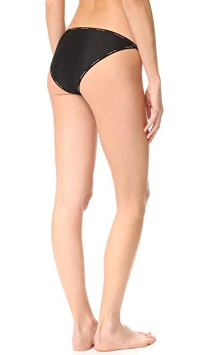 Shop Calvin Klein Underwear Sheer Marq String Bikini In Black
