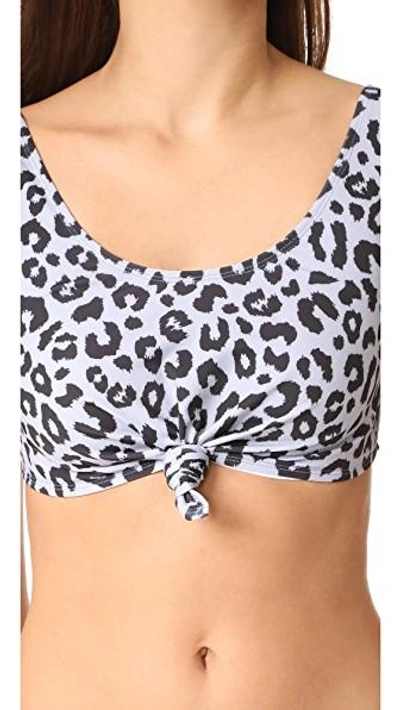 Shop Beth Richards Knot Top In Leopard