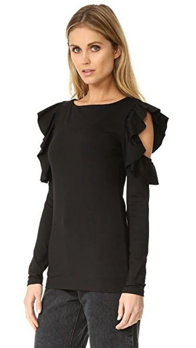 Shop Susana Monaco Zoey Top In Black