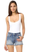 Alix Nyc Mott Tank Thong Bodysuit In White