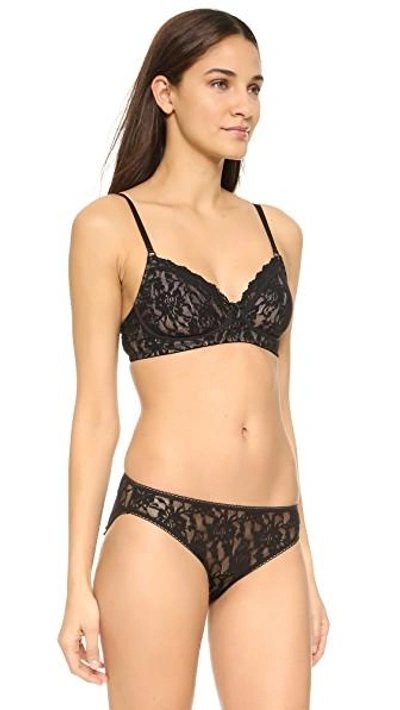 Shop Hanky Panky Signature Lace Glam Bra In Black