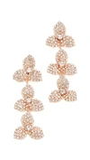 Jennifer Behr Chantal Dangle Earrings In Rose Gold