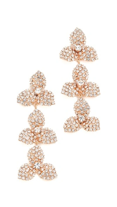 Jennifer Behr Chantal Dangle Earrings In Rose Gold