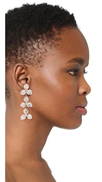 Jennifer Behr Chantal Dangle Earrings In Rose Gold