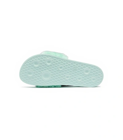 Shop Puma Green Fenty X  By Rihanna Fur Slides