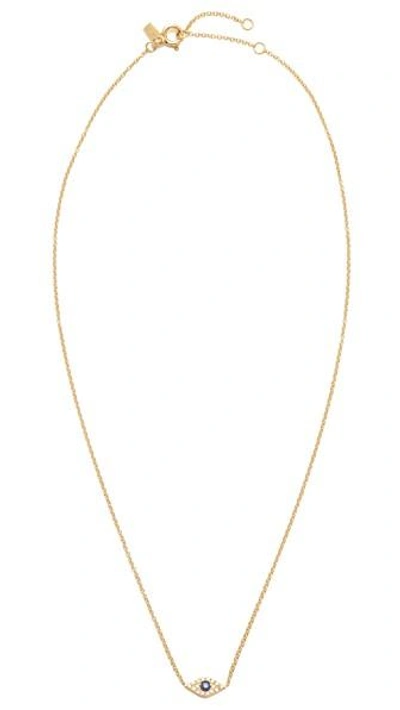 Shop Ef Collection Diamond Evil Eye Choker Necklace In Gold
