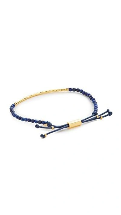 Shop Gorjana Power Gemstone Bracelet For Power In Lapis/gold