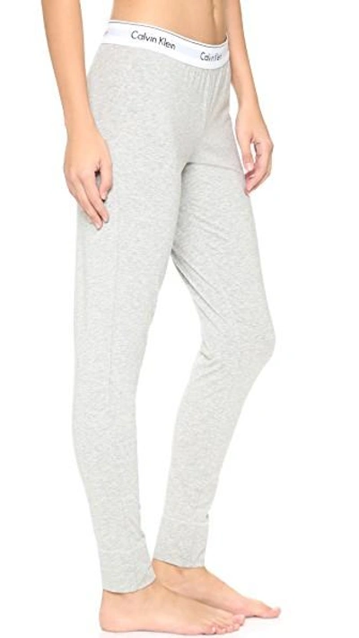 Shop Calvin Klein Underwear Modern Pajama Pants In Grey Heather
