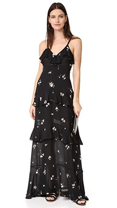 Shop A.l.c Zaydena Dress In Black/pink/gold