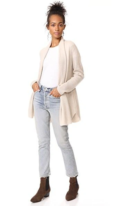 Shop Joie Bryna Cardigan In Heather Oatmeal