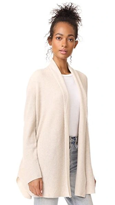 Shop Joie Bryna Cardigan In Heather Oatmeal