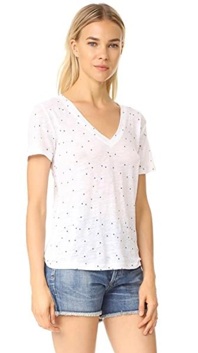 Shop Rails Cara Tee In White With Navy Stars