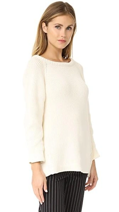 Shop Mlm Label Kai Knit Pullover In Cream