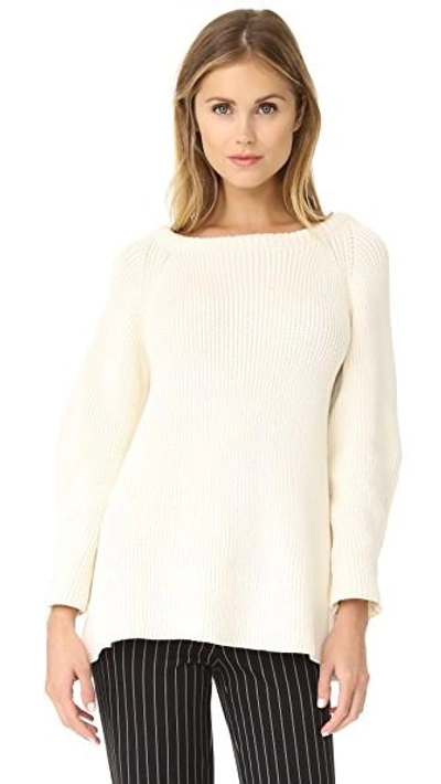 Shop Mlm Label Kai Knit Pullover In Cream