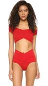 Oye Swimwear Lucette Bikini Set In Red