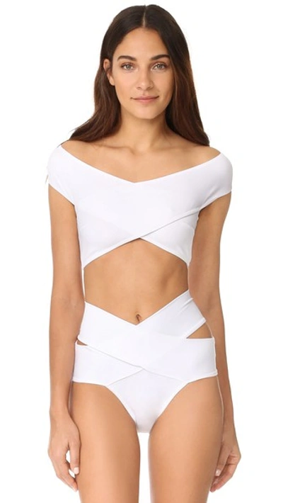 Oye Swimwear Lucette Bikini Set In White