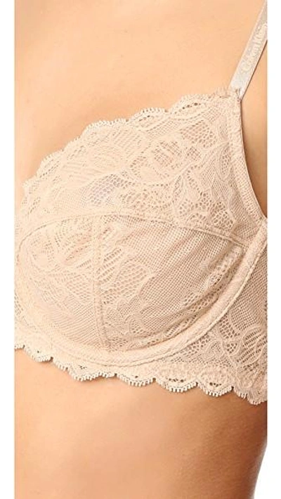 Calvin Klein Underwear Seductive Comfort Full Coverage Unlined Bra In Bare