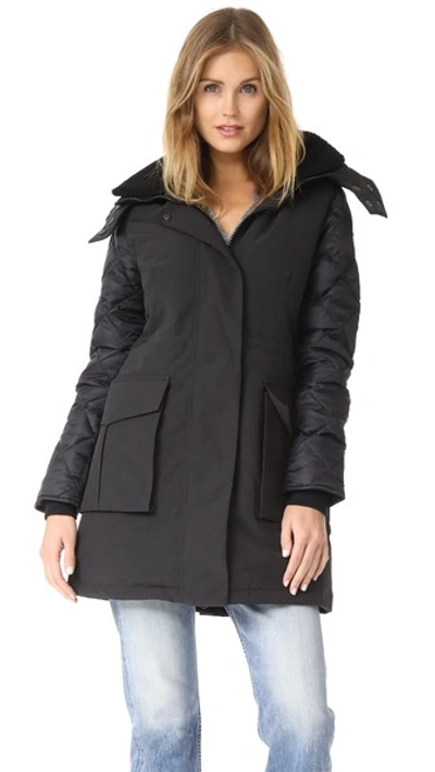 Shop Canada Goose Elwin Parka In Black