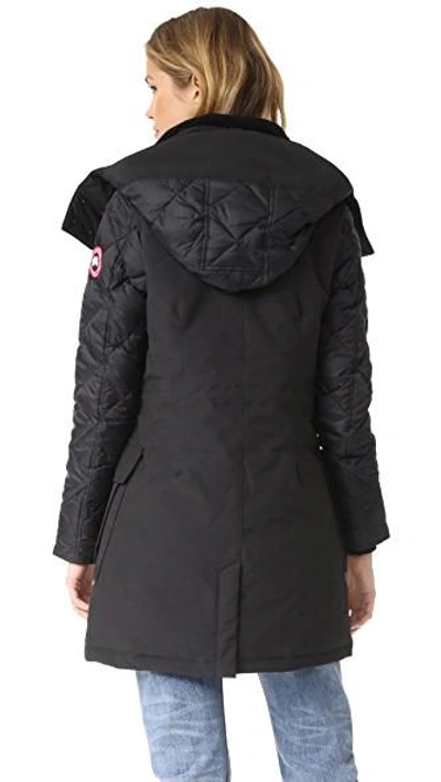 Shop Canada Goose Elwin Parka In Black