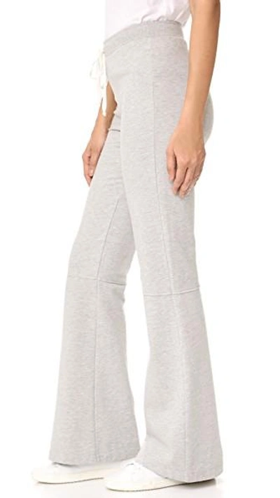 Shop Clu Too Bell Bottom Lounge Pants In Heather Grey