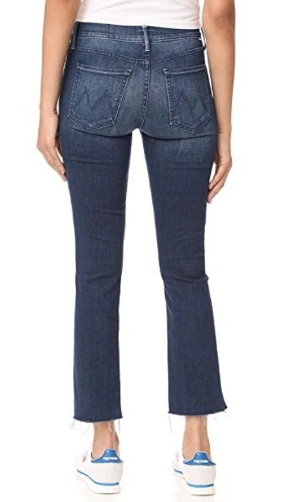 Shop Mother The Rascal Ankle Snippet Fray Jeans In Moonlust Privateer