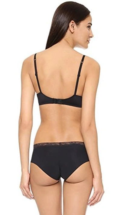 Shop Calvin Klein Underwear Perfectly Fit Memory Touch Push Up Bra In Black