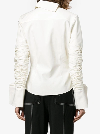 Shop Jacquemus La Chemise Paco Top In White