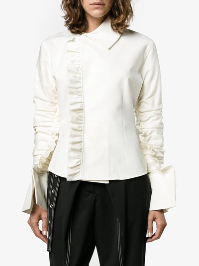 Shop Jacquemus La Chemise Paco Top In White