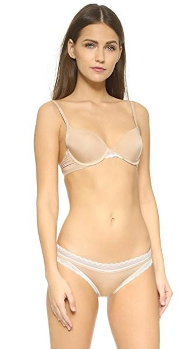 Shop Calvin Klein Underwear Signature Demi Bra In Bare