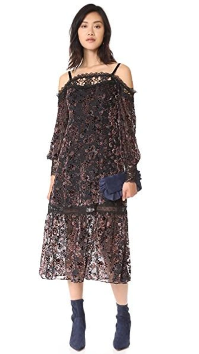 Shop Nanette Lepore Picadilly Dress In Black Multi