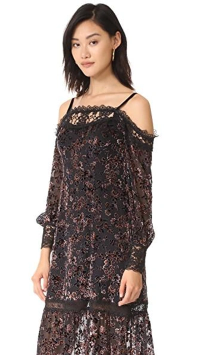 Shop Nanette Lepore Picadilly Dress In Black Multi