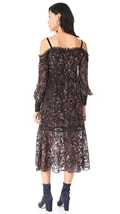 Shop Nanette Lepore Picadilly Dress In Black Multi