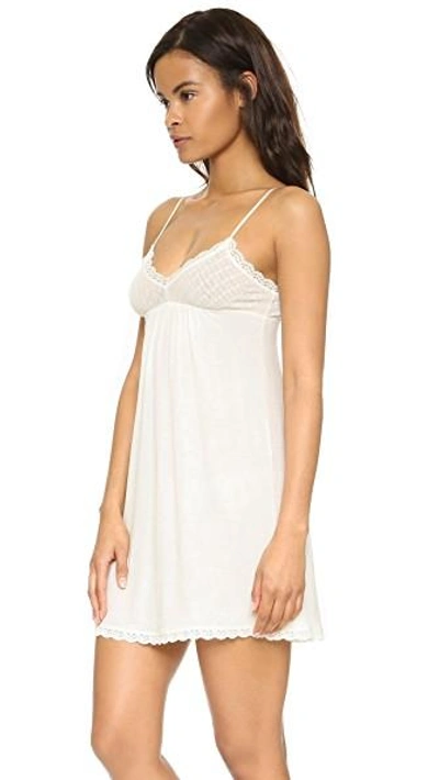 Shop Eberjey Delirious Chemise In Ivory