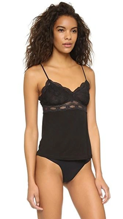 Shop Eberjey India Lace Camisole In Black