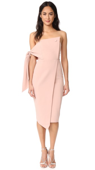 misha collection romi structured midi dress