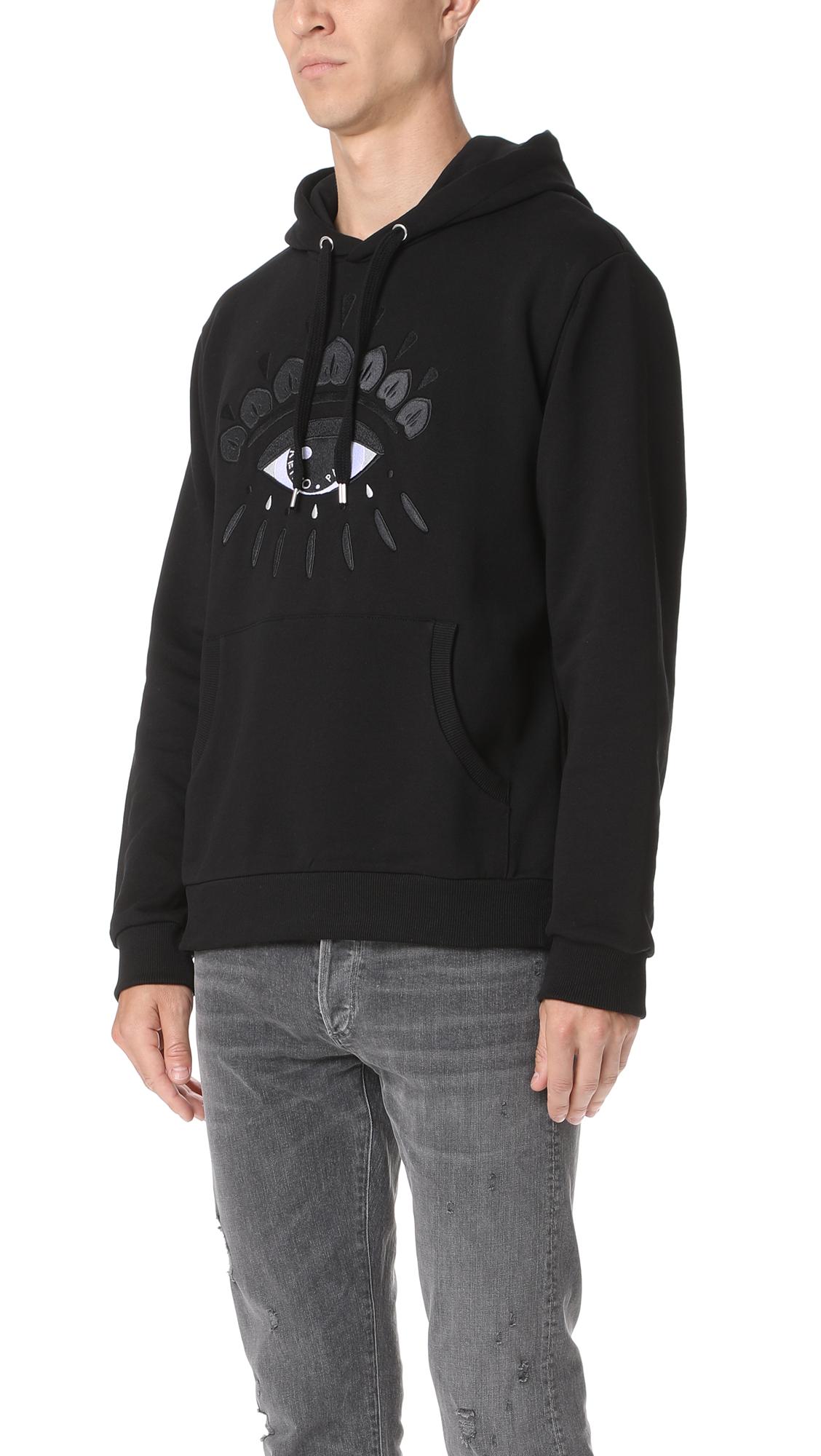 kenzo black eye hoodie