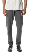 Reigning Champ Mid Weight Terry Slim Sweatpants In Heather Charcoal