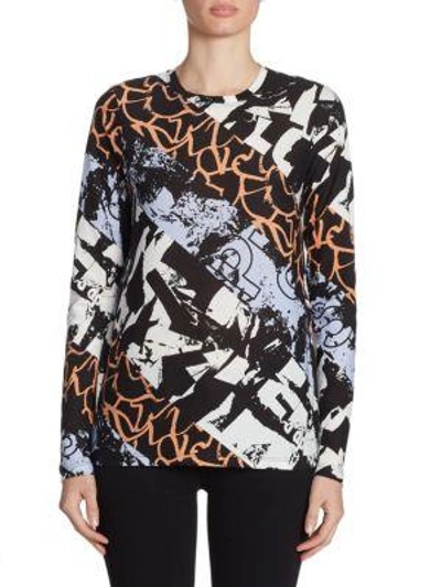 Proenza Schouler Cotton Jersey Top In Multi