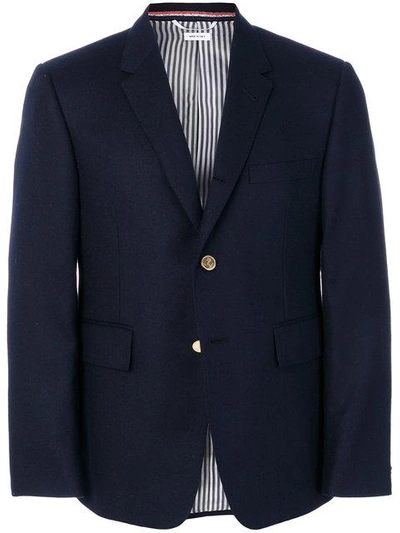 Shop Thom Browne Twill Jacket - Blue