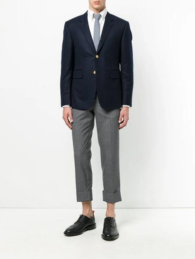 Shop Thom Browne Twill Jacket - Blue