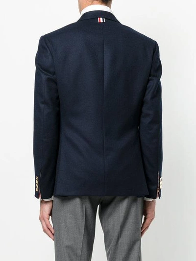 Shop Thom Browne Twill Jacket - Blue