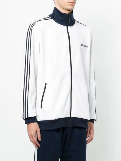 Adidas Originals White Beckenbauer Track Jacket In White/blue | ModeSens