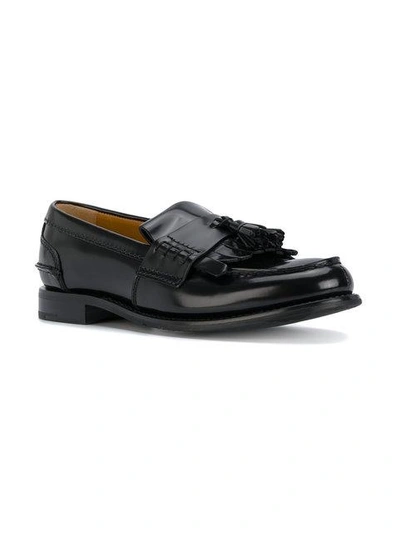 Shop Church's Omega Bicoloured Loafers In Black