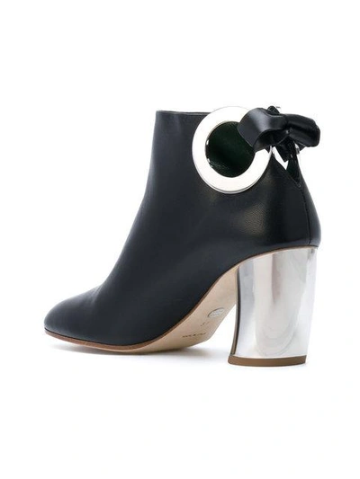 Shop Proenza Schouler Metallic Contrast Boots In Black