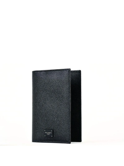 Shop Dolce & Gabbana Black Leather Case