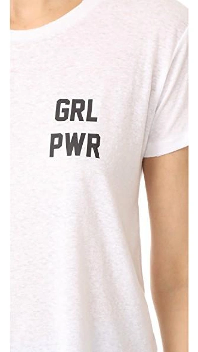 Shop Private Party Girl Power Tee In White