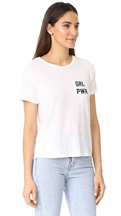 Shop Private Party Girl Power Tee In White