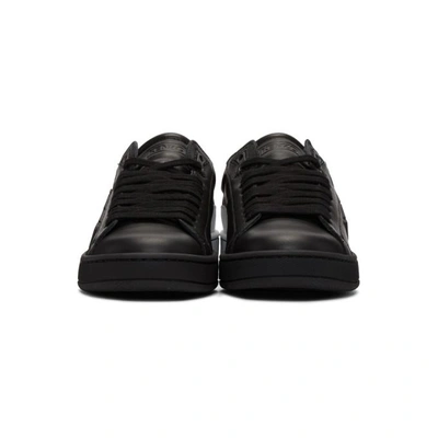 Shop Kenzo Black Tennix Sneakers