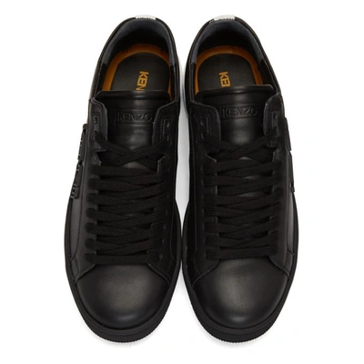 Shop Kenzo Black Tennix Sneakers