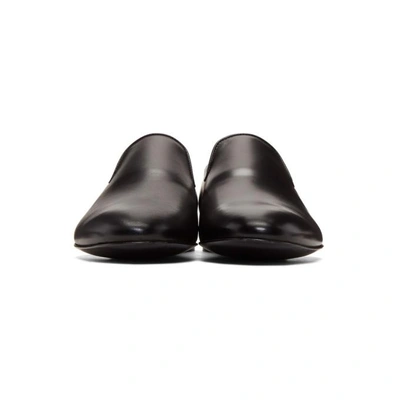 Shop Versace Black Medusa Loafers